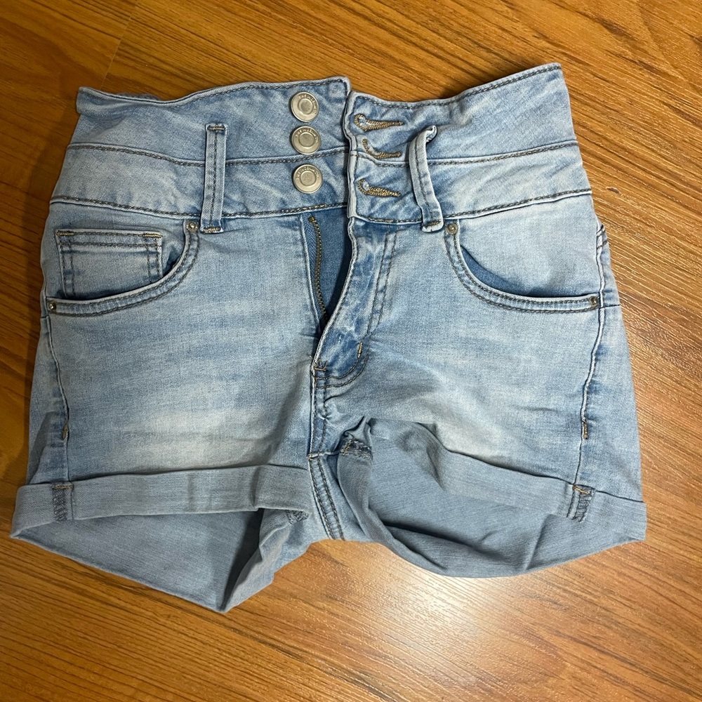 Ibiza high rise jean shorts